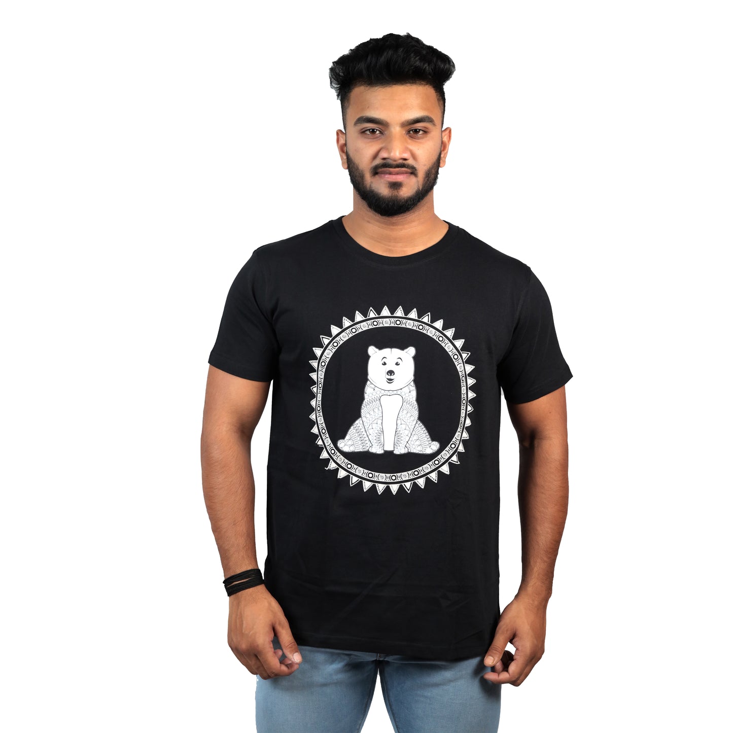 Nirvana Polar Bear T-shirt in Black Color For Men
