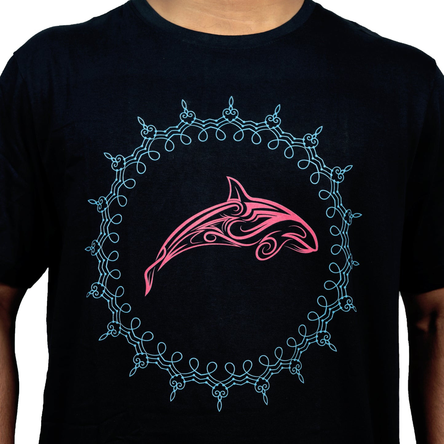 Nirvana Orca Printed T-shirt Navy Blue Color For Men