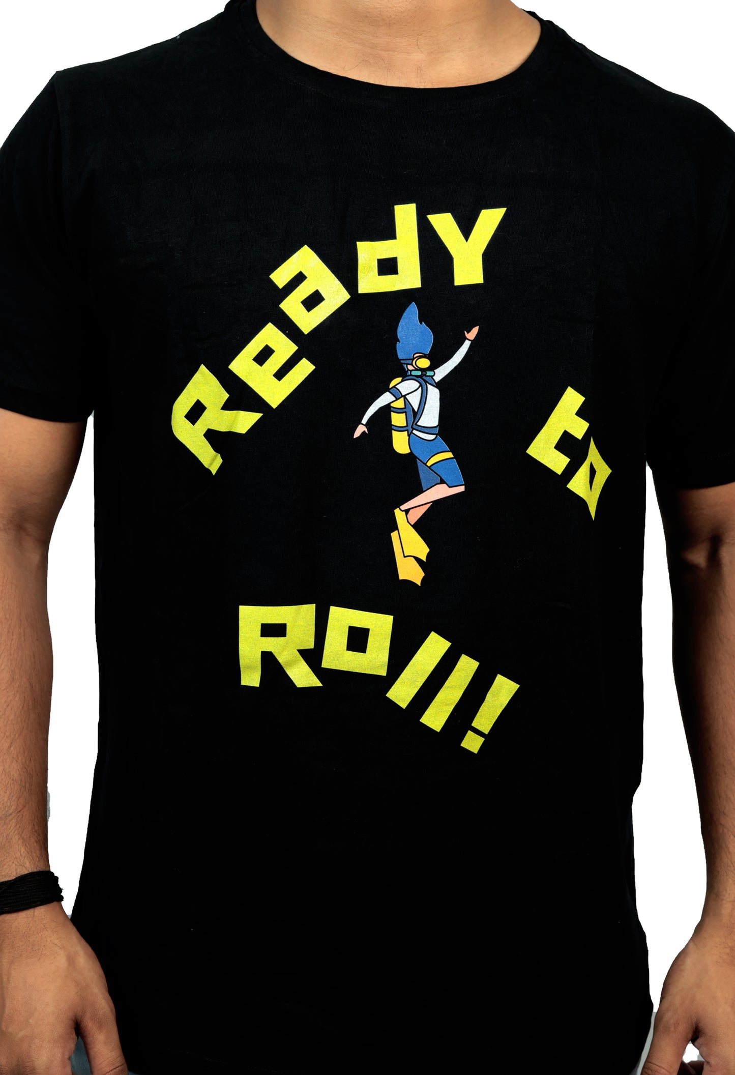 Ready To Roll T-Shirt In Black Color For Men