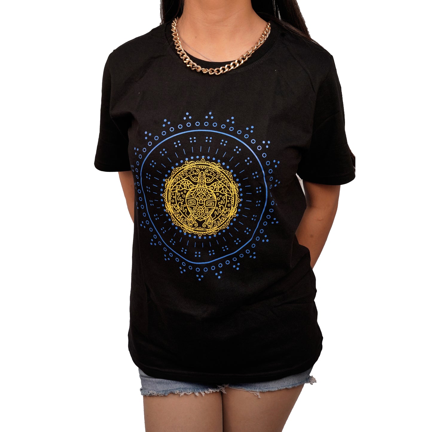 Nirvana Turtle Black Color T-shirt For Women