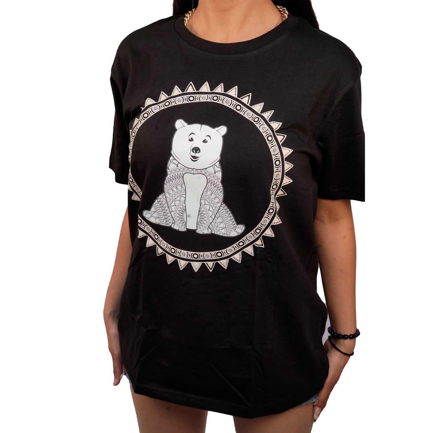 Nirvana Polar Bear T-shirt Black Color For Women