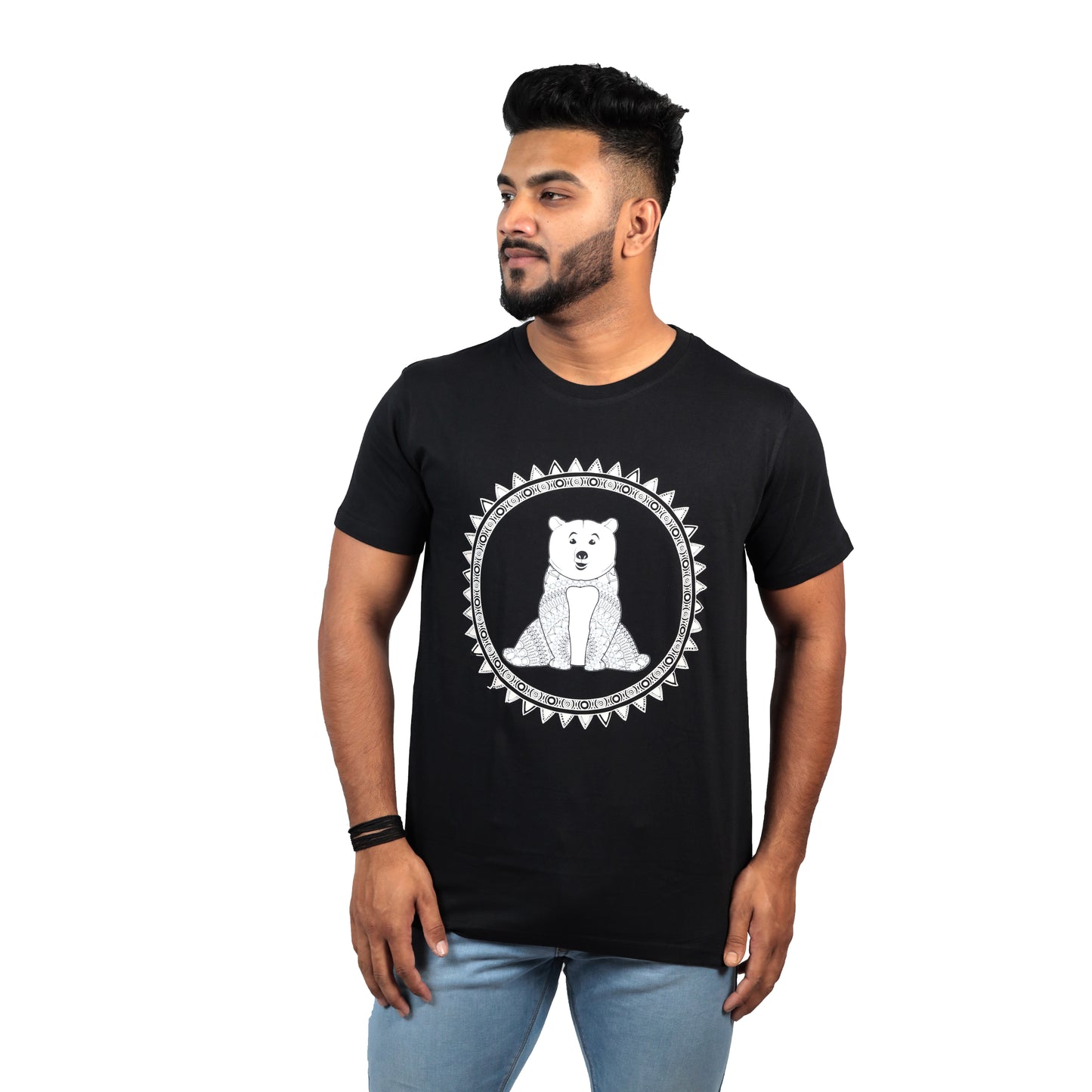 Nirvana Polar Bear T-shirt in Black Color For Men