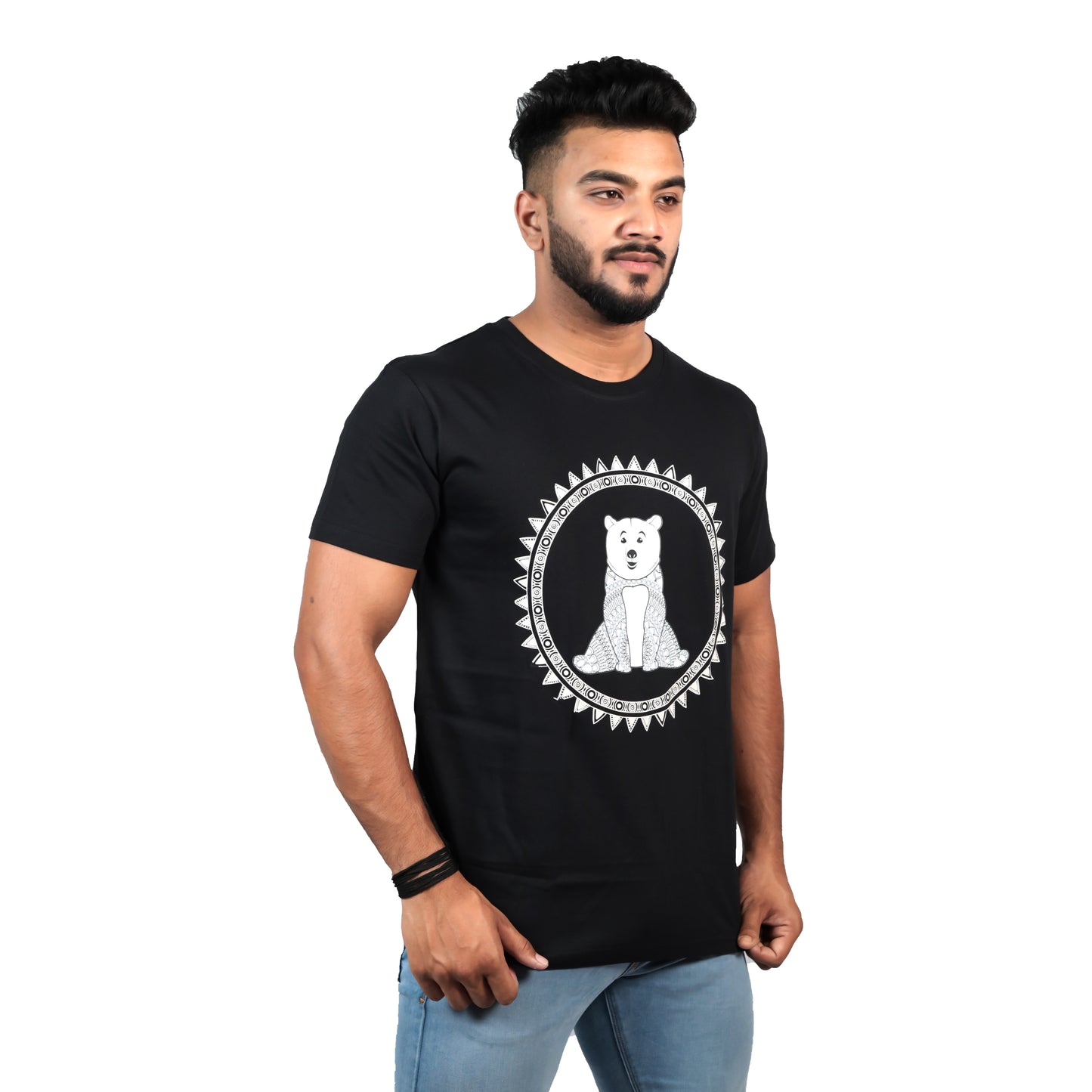 Nirvana Polar Bear T-shirt in Black Color For Men