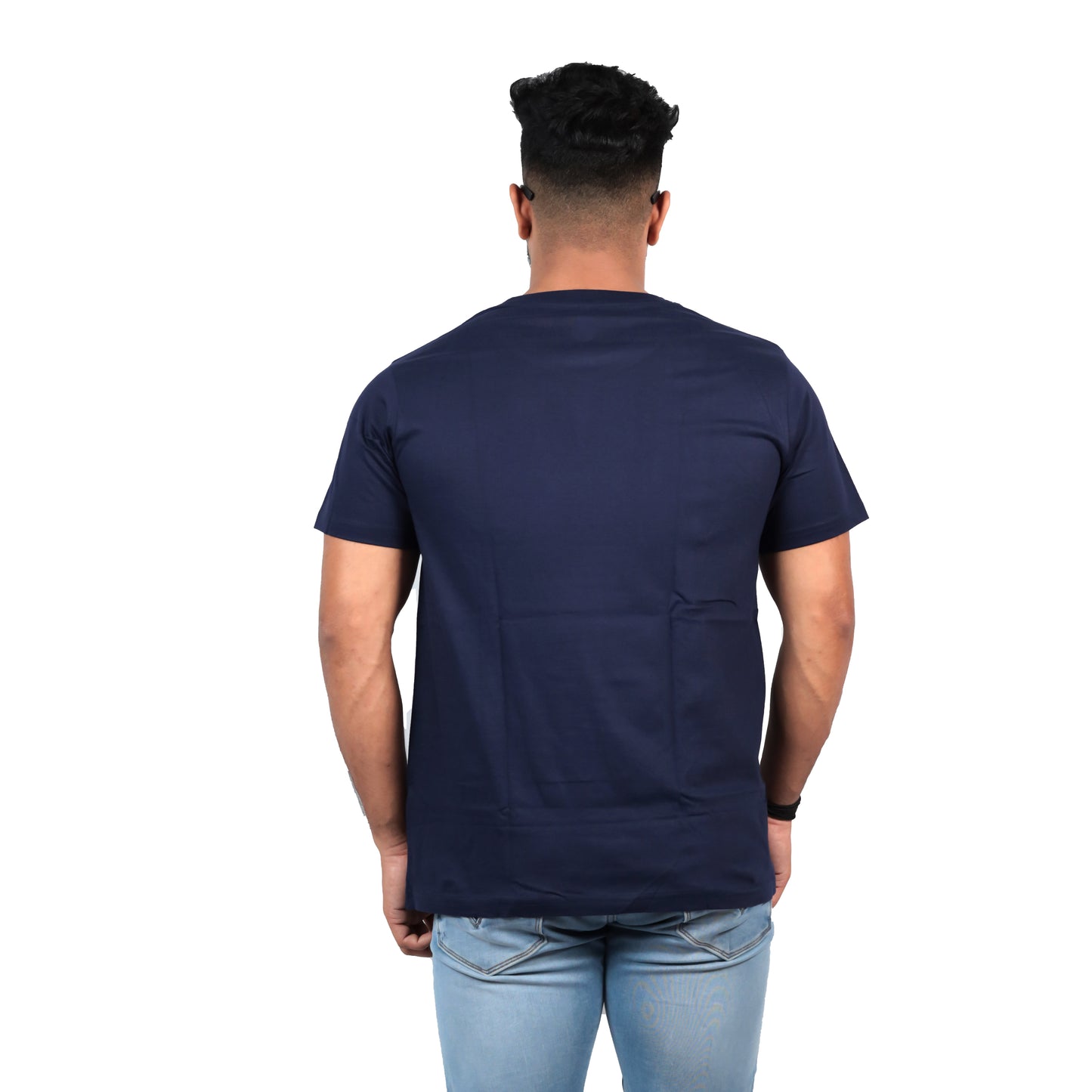 Polar Bear Printed  T-shirt In Navy Blue Color For Men
