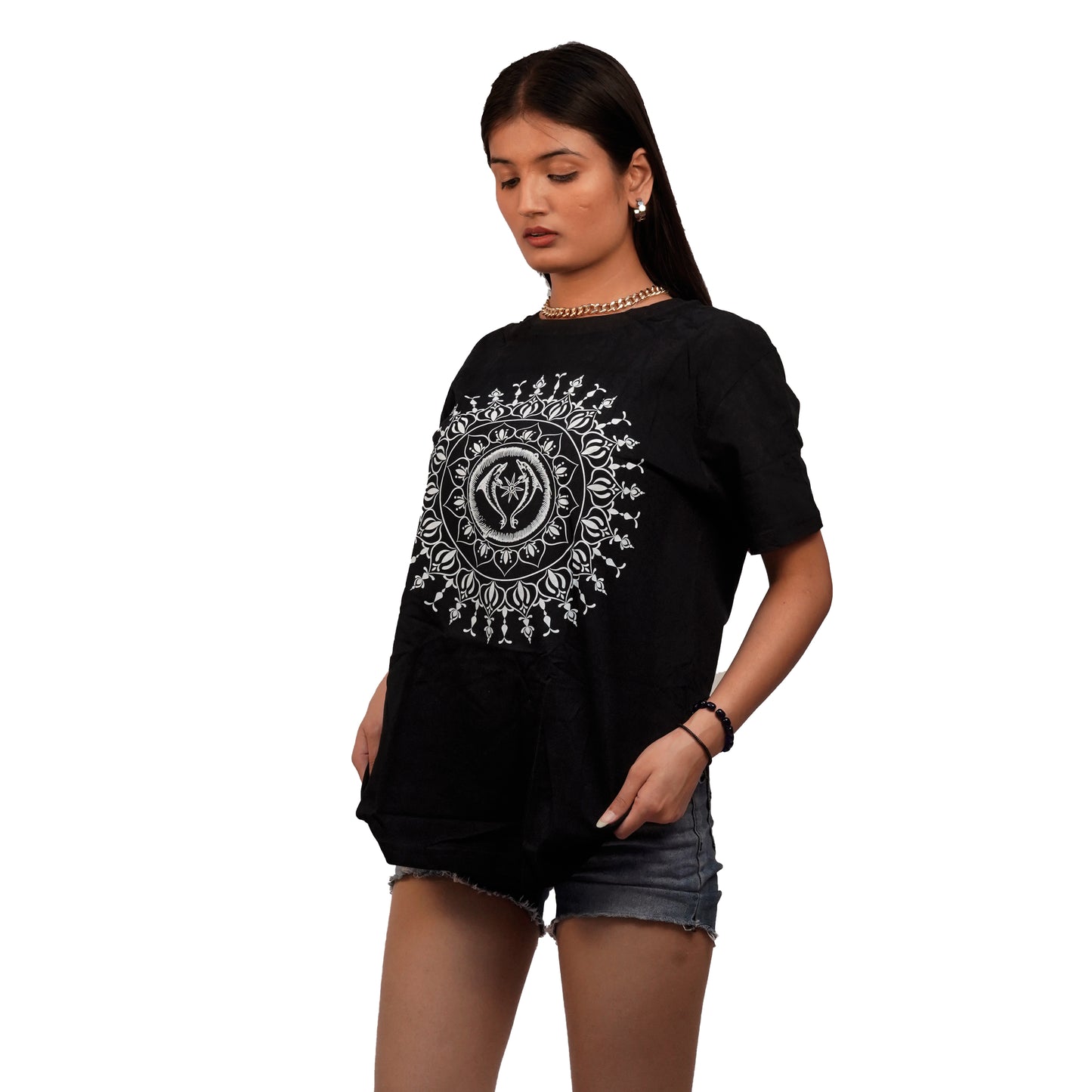 Nirvana Dolphin 2 T-shirt Black Color For Women