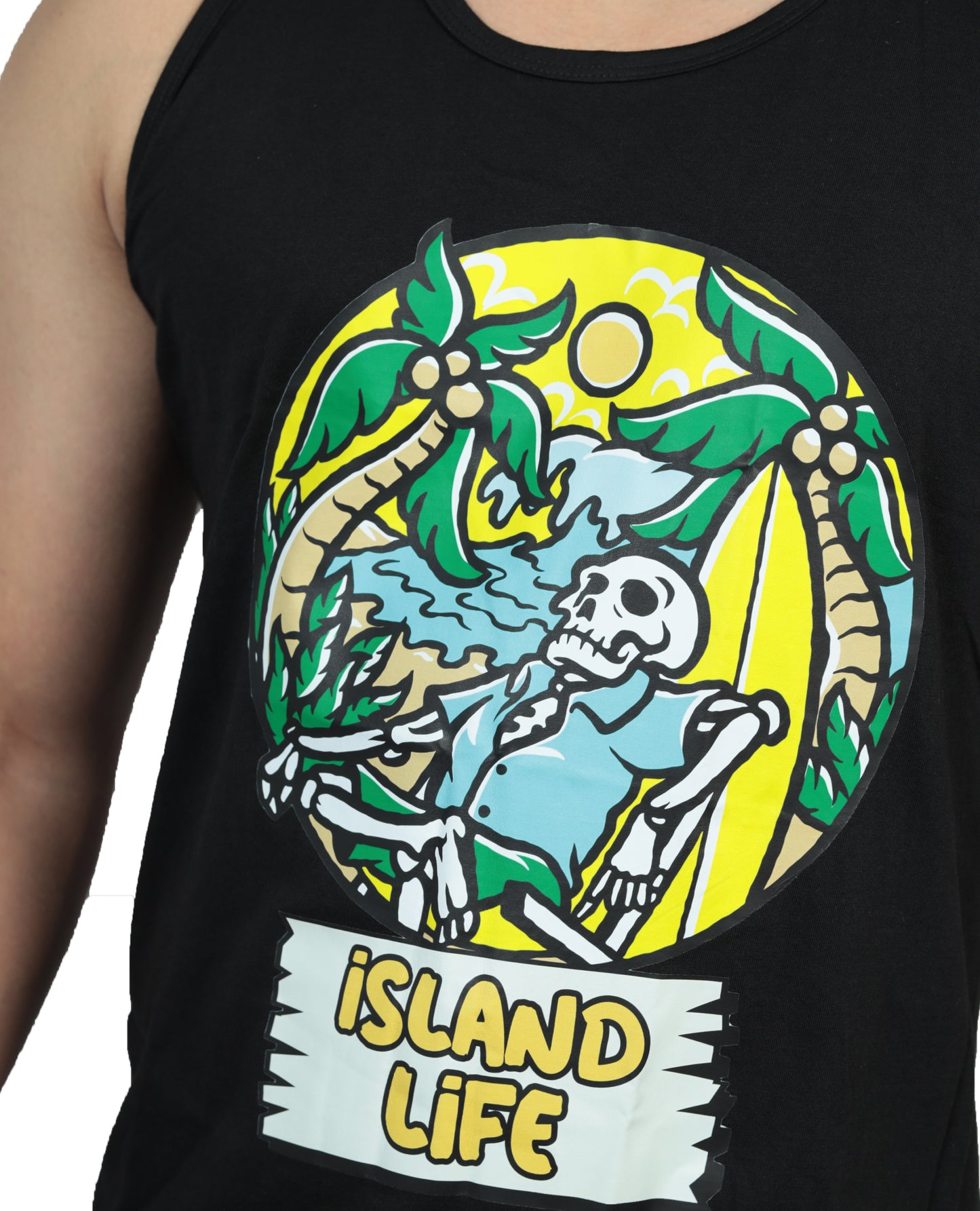 Island Life Vests Black Color For Men