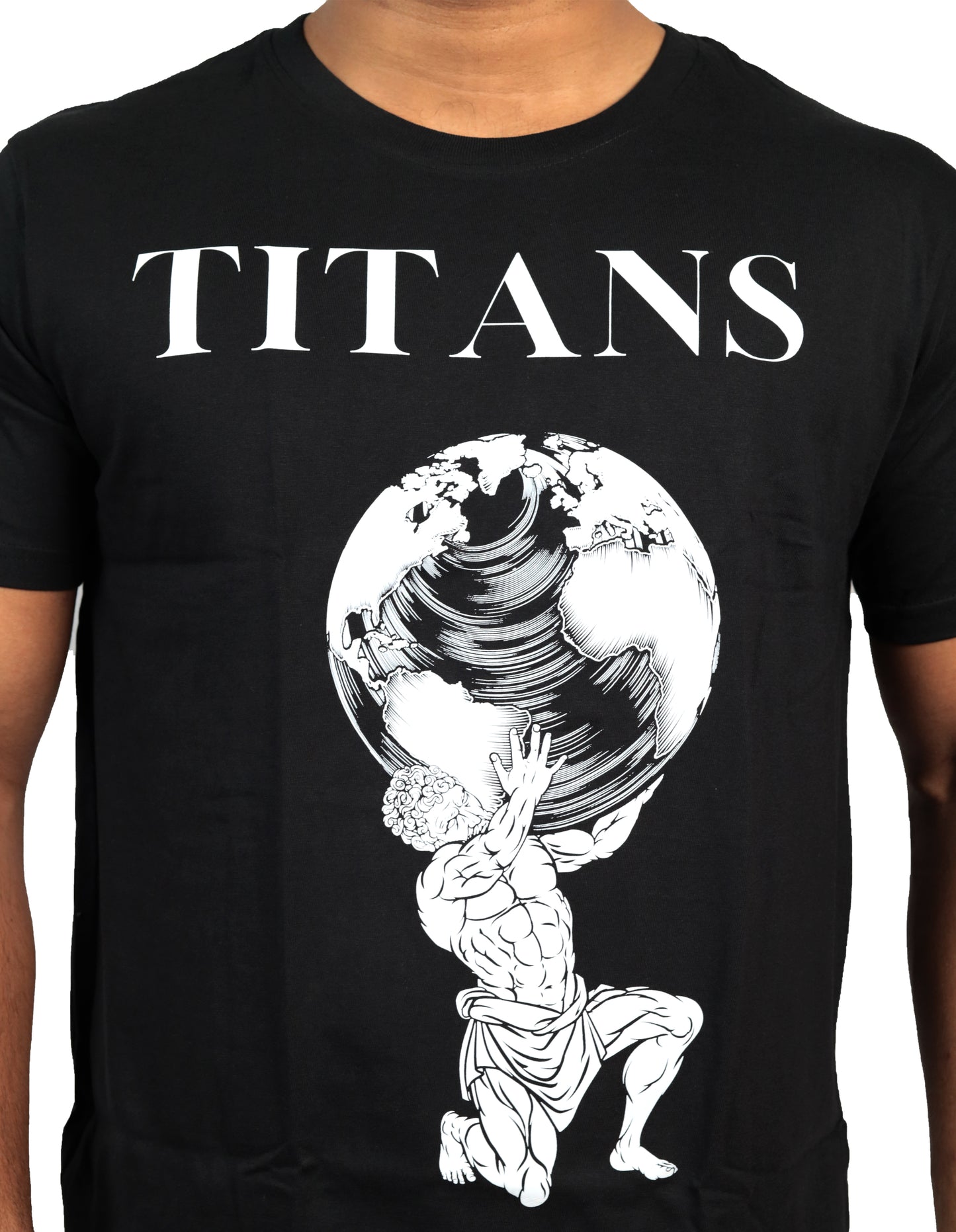 Titan Printed T-shirt In Black Color For Men