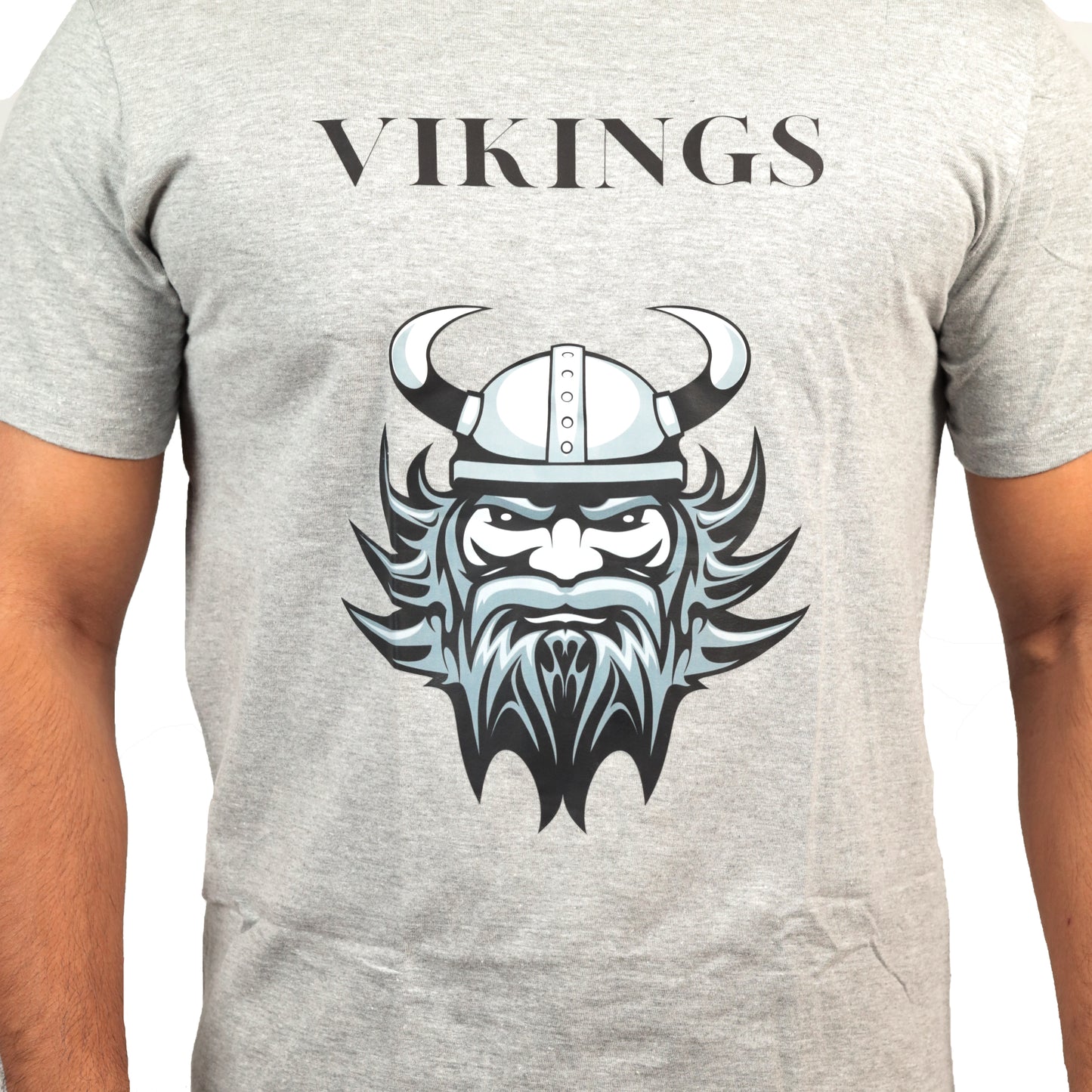 Viking Printed T-shirt In Grey Color For Men