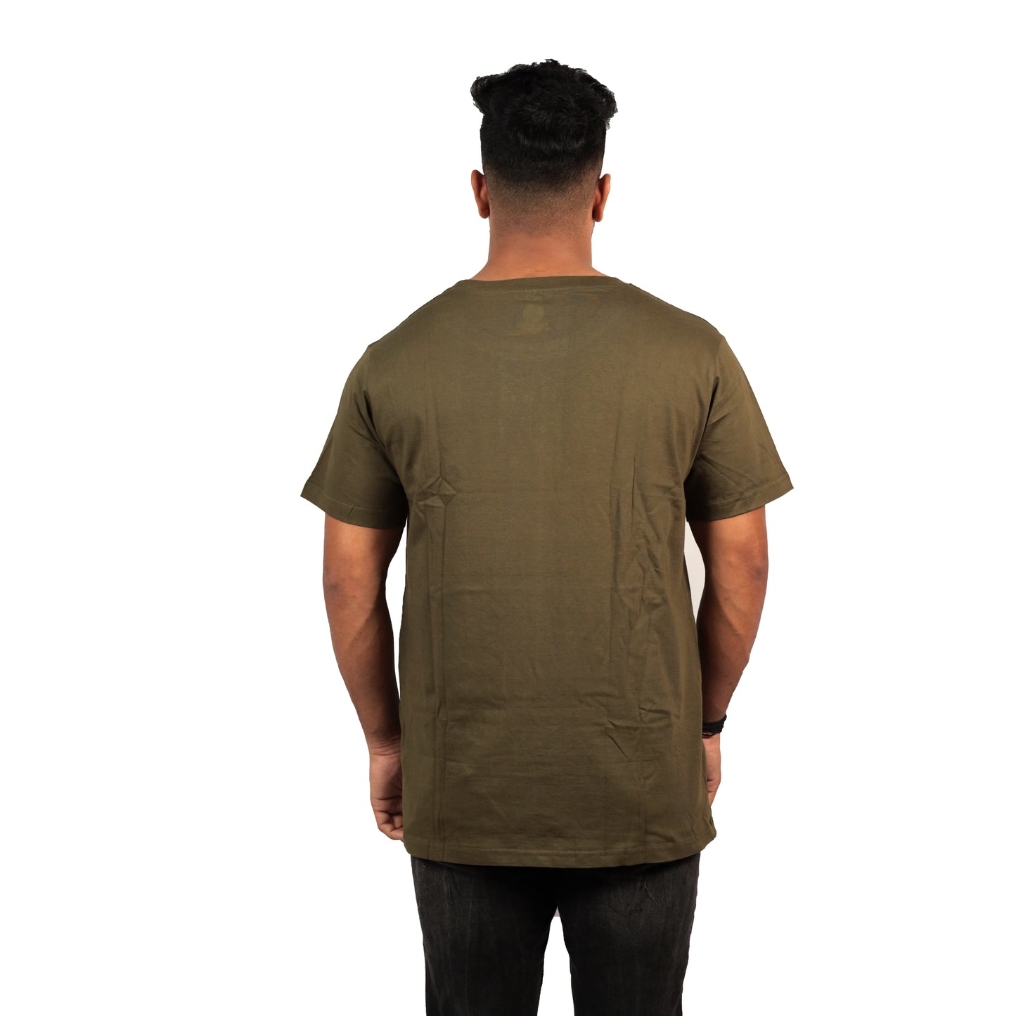 Viking T-shirt In Olive Green Color For Men