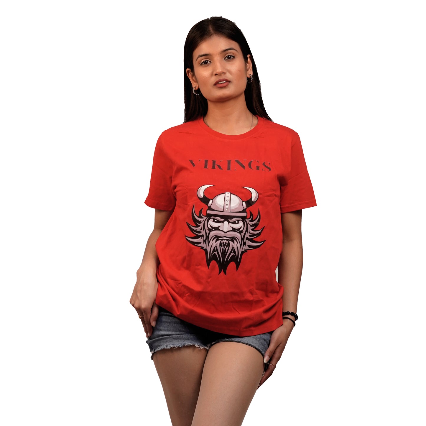 Viking T-shirt In Red Color For Women