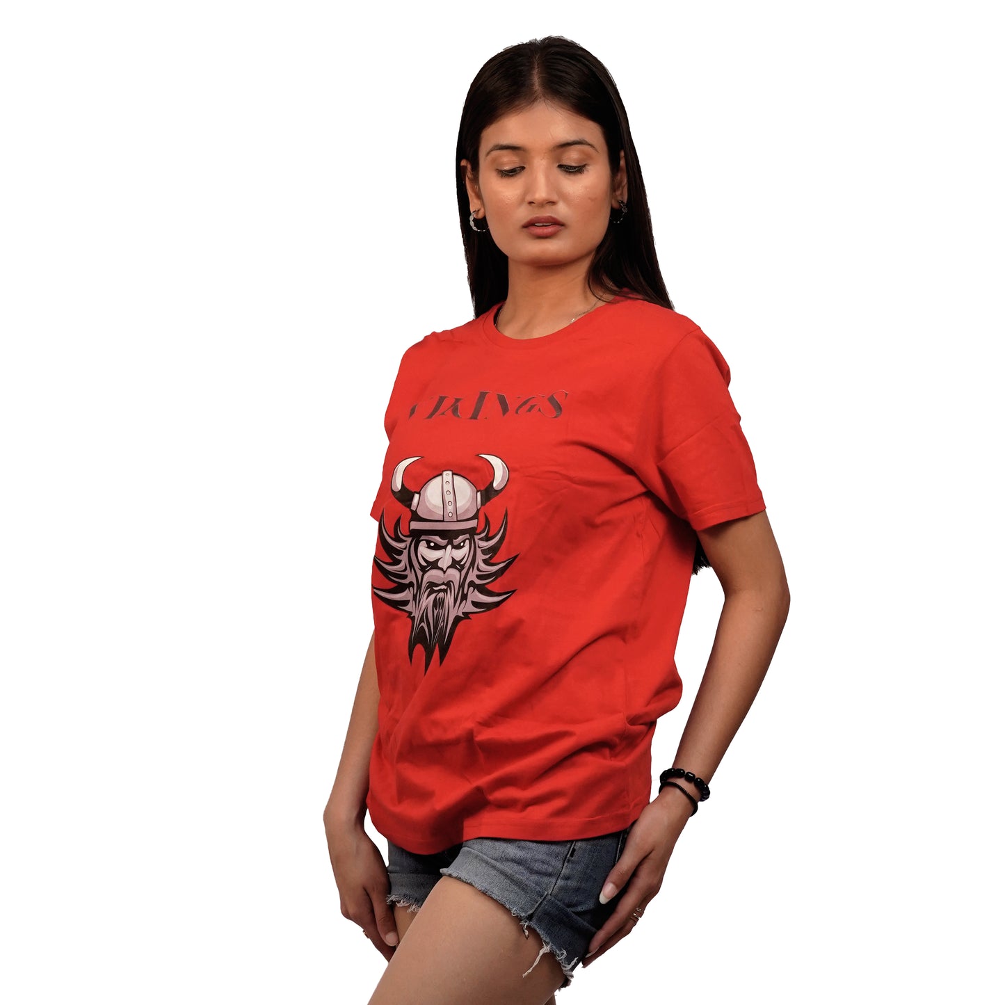 Viking T-shirt In Red Color For Women