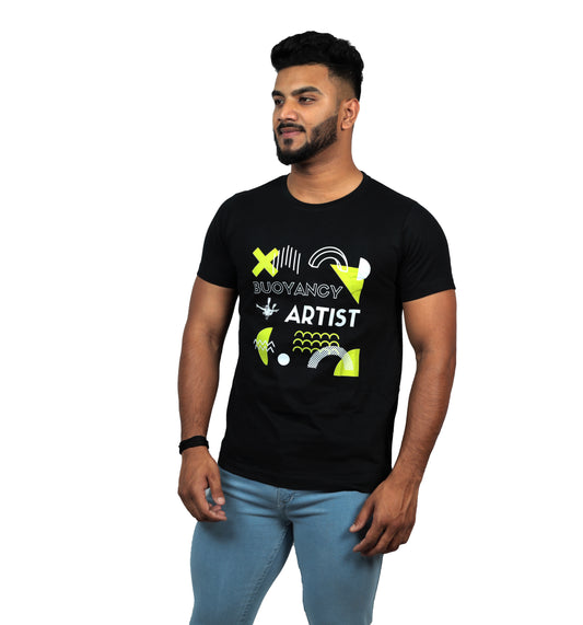 Buoyancy Artists T-shirt In Black Color For Men
