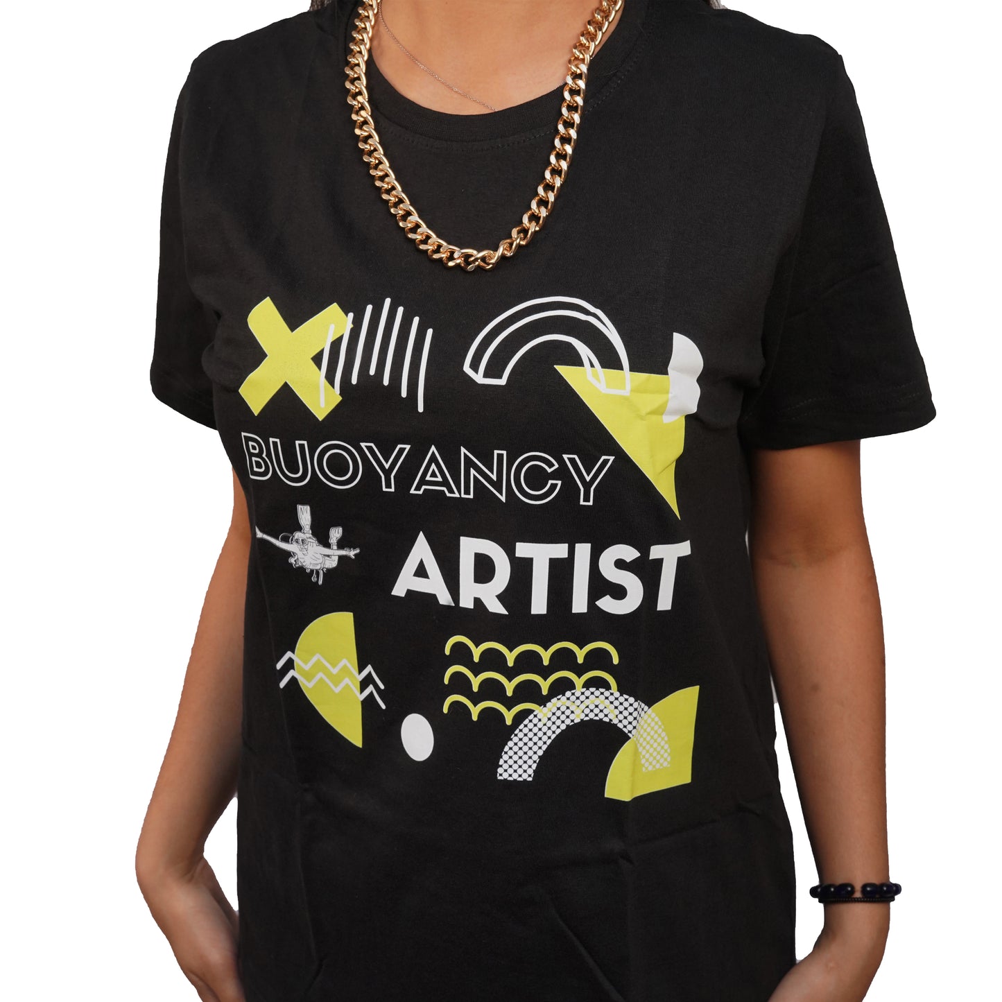 Buoyancy Artists T-shirt In Black Color For Women