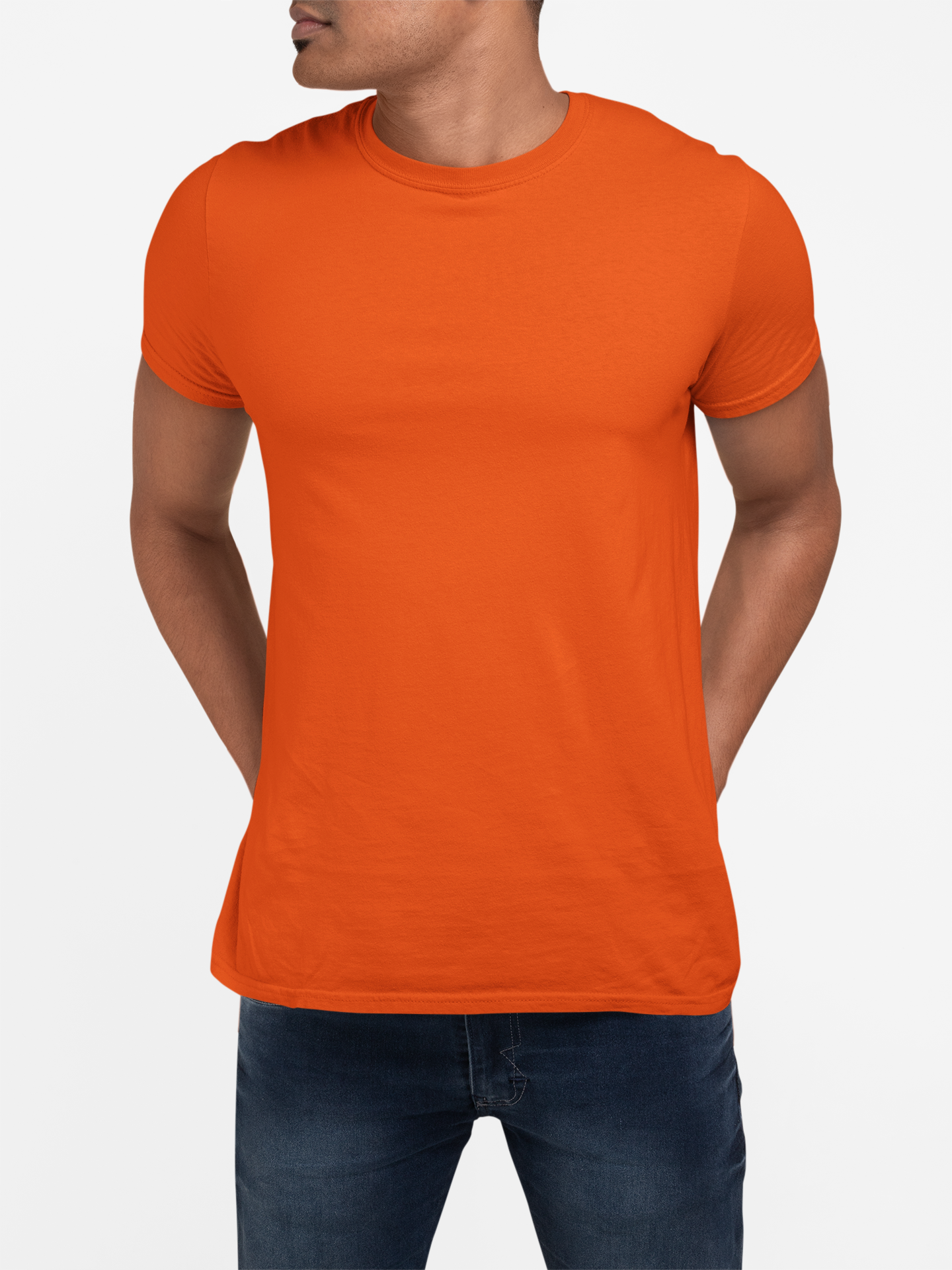 PLAIN ORANGE COLOR T-SHIRT